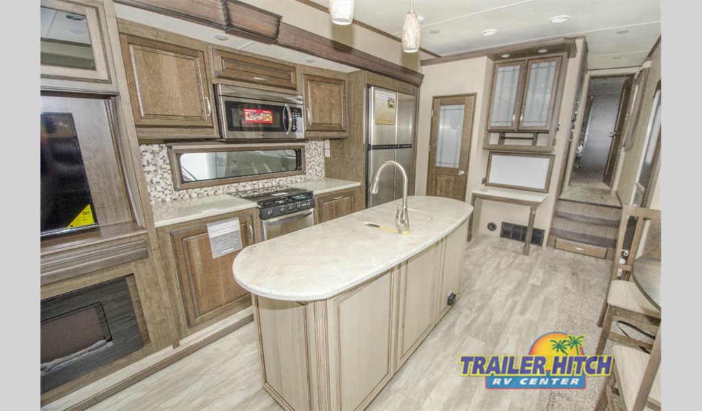 2016 Grand Design Solitude 384GK Fifth Wheel Kitchen