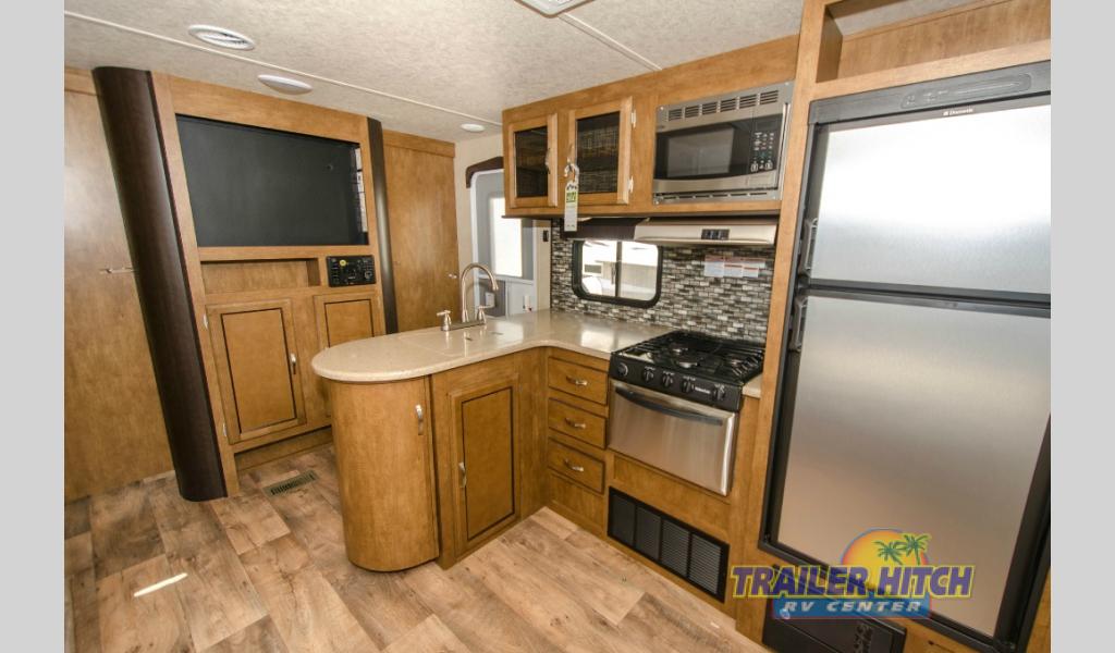 Forest River RV Wildwood 30QBSS Travel Trailer Kitchen