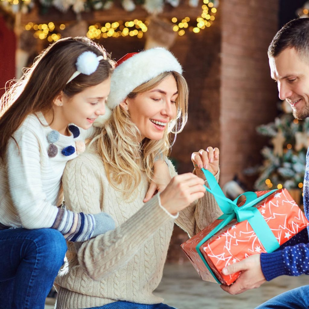 opening gifts